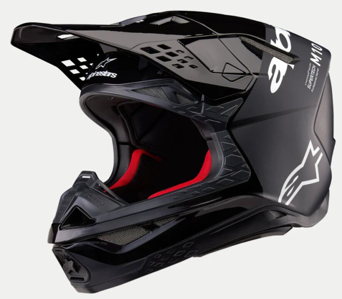 (image for) Alpinestars S-M10 Supertech Helmet, Flood - Black/Gray, Size M
