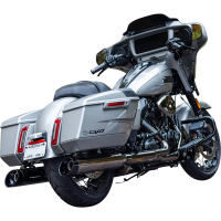 (image for) 4 1/2" MK45 Performance Mufflers - Lava Chrome / Black Thruster