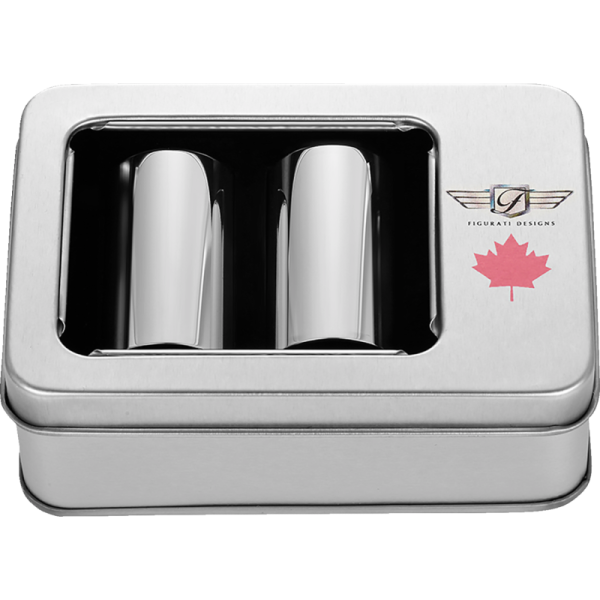 (image for) FIGURATI DESIGNS Docking Cover Mirror Polished w/ Red Maple Leaf