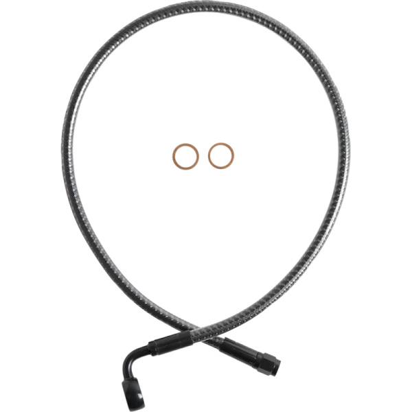 (image for) MAGNUM KarbonFibr Upper Brake Line, 26", 12mm/90° Banjo