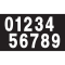 (image for) Pro Numbers - 7" White - No. 5