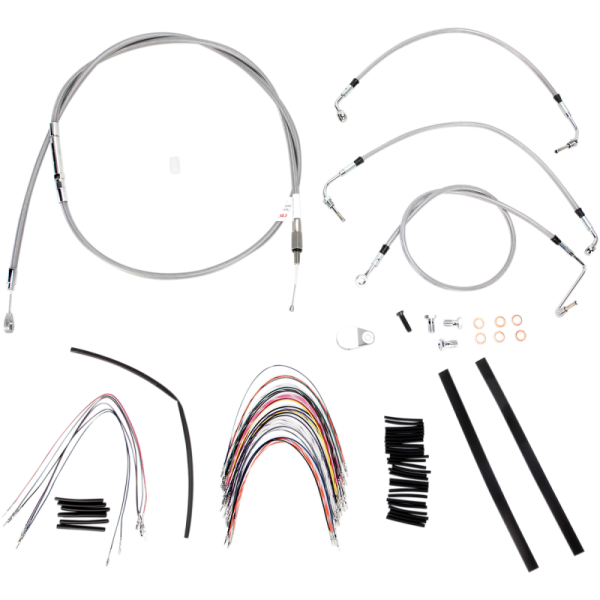 (image for) Burly Brand Ape Hanger Install Kit - Stainless Steel