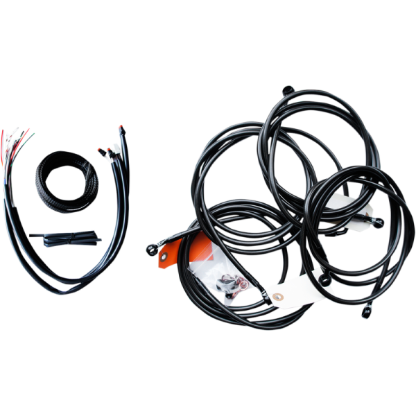 (image for) LA Choppers Midnight Braided Complete Kit for 16 Dresser w/ ABS (12-14in.)