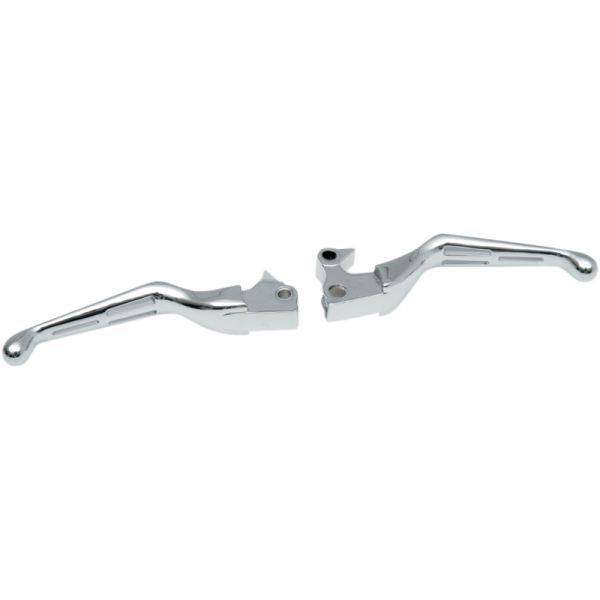 (image for) Drag Specialties Slotted Wide Blade Lever Set Chrome