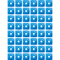 (image for) Square Digger Support Plate, Blue (48 Pk.)