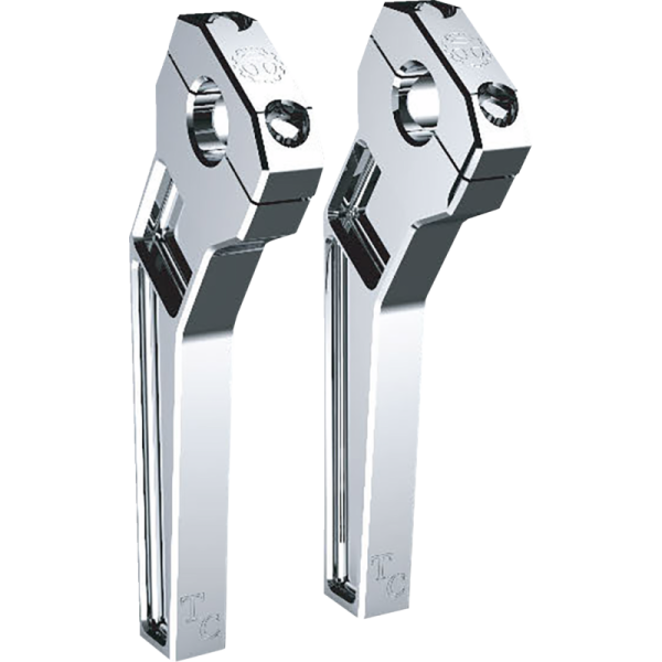 (image for) Todds Cycle 8" Chrome Pullback 1" Handlebar Riser Kit