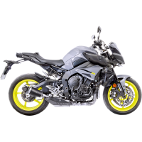(image for) LV-10 Black stainless steel Slip-On for YAMAHA MT-10 SP 17-23
