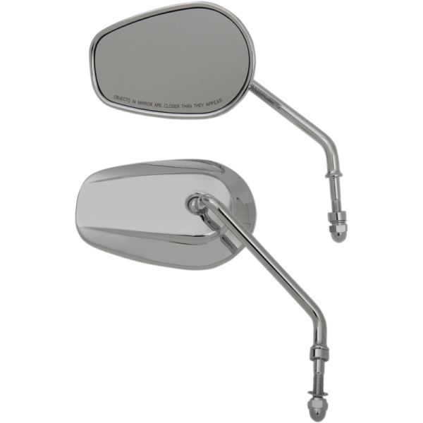 (image for) Drag Specialties OEM-Style Teardrop Mirror Chrome