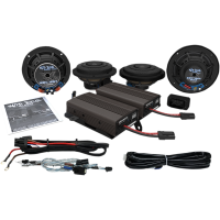 (image for) Wild Boar Audio 600-Watt Amp/Front/Rear Speaker Kit for CVO Ultras