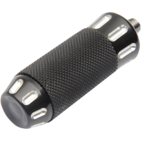 (image for) Custom Billet Brake/Shift Peg, Black w/ Clear Cuts