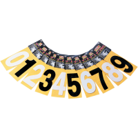 (image for) Mini Pro Numbers - 5" White - No. 0