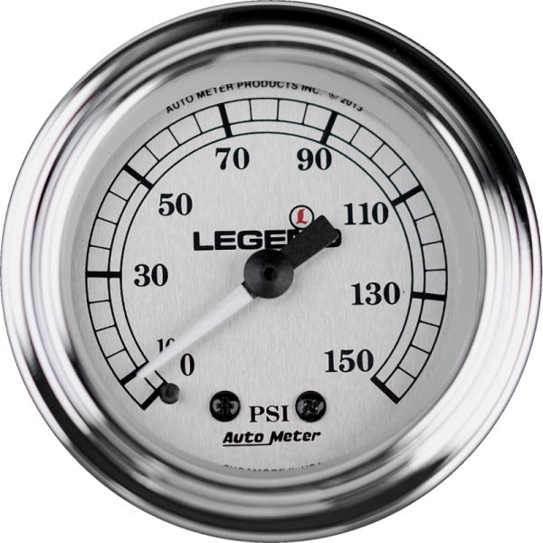 (image for) LEGENDS Legend Backlit PSI Gauge Silver