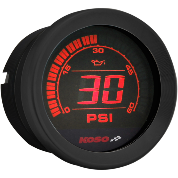 (image for) Koso North America 2" Oil Pressure Gauge Black