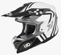 (image for) HJC i50 HEX Helmet - Semi-Flat Black/White - Size XL