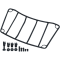 (image for) Multi-Rack Adjustable Luggage Rack Gloss Black