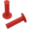 (image for) ODI Ruffian MX Single-Ply Grips - Half-Waffle - Red