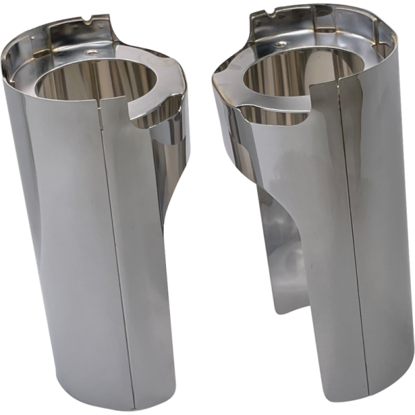 (image for) Arlen Ness Smooth Steel Fat Tire Fork Boots, Chrome