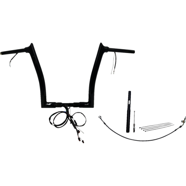 (image for) EZ Install Handlebar Kit Gloss Black 14" Rise