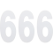 (image for) Standard Numbers - 6" White - No. 6