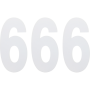 (image for) Standard Numbers - 6" White - No. 6