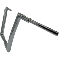 (image for) EZ Install Flat Top Handlebar - Chrome, 12” Rise