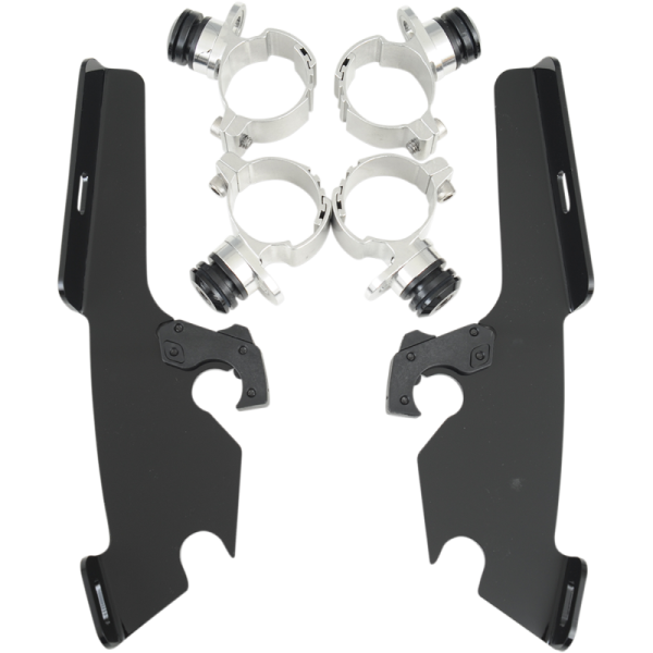 (image for) MEMPHIS SHADES METRIC Trigger-Lock Mount Kit Black for Yamaha XV950 V-Star Tourer 09-15