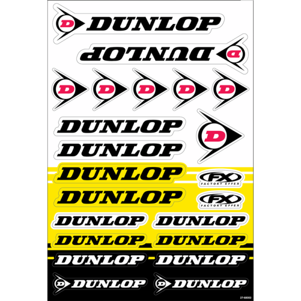 (image for) FACTORY EFFEX Dunlop Sponsor Sticker Kit
