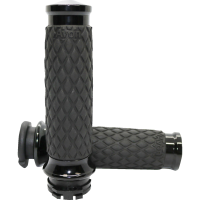 (image for) Avon Custom Grips - Contour, Diamond Contour, Black Anodized