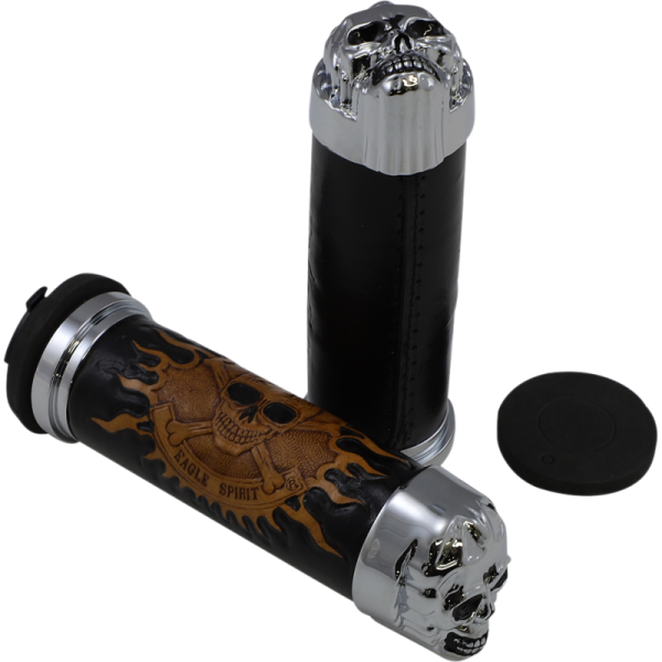 (image for) Drag Specialties Skull Grips Black Eyes