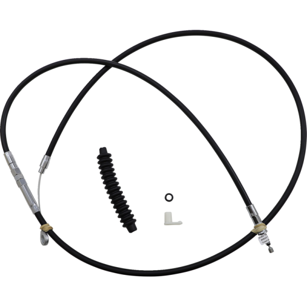 (image for) Drag Specialties High Efficiency Black Vinyl Clutch Cable (Custom Length)