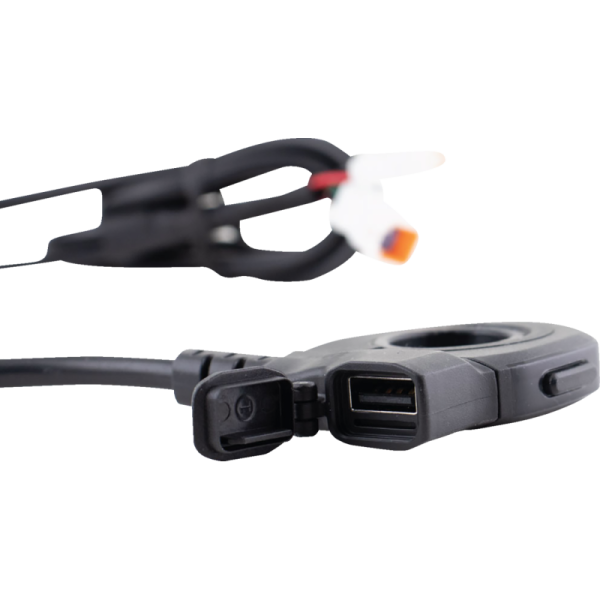 (image for) Koso North America Heated Grip Thumb Switch with USB-A Charging Port