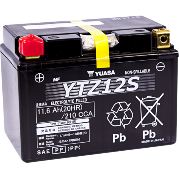 (image for) Yuasa YTZ Factory-Activated AGM Battery YTZ12S