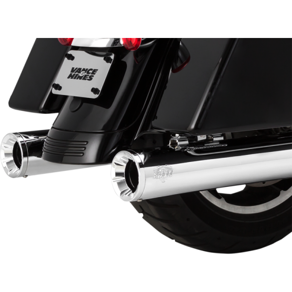 (image for) Vance & Hines 4” Eliminator 400 Slip-On Mufflers - Chrome