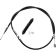 (image for) Drag Specialties Black Vinyl High Efficiency Clutch Cable - 0652-1418
