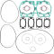(image for) Vertex Full Top End Engine Gasket Set for Ski-Doo Formula Plus X/E/XTC/EFI 93