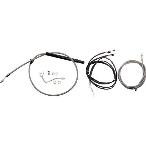 (image for) Burly Brand Ape Hanger Install Kit - Stainless Steel