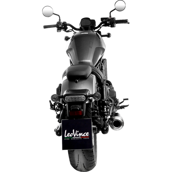 (image for) LeoVince Classic Racer Slip-On - Black Stainless Steel