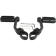 (image for) Rivco Highway Pegs with 5" Mounting Arms - Black, w/ Ribbed Pegs