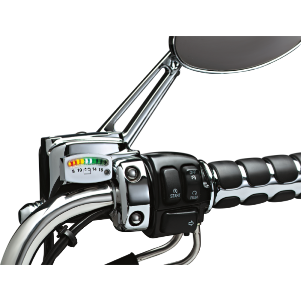 (image for) LED Battery Gauge, Chrome