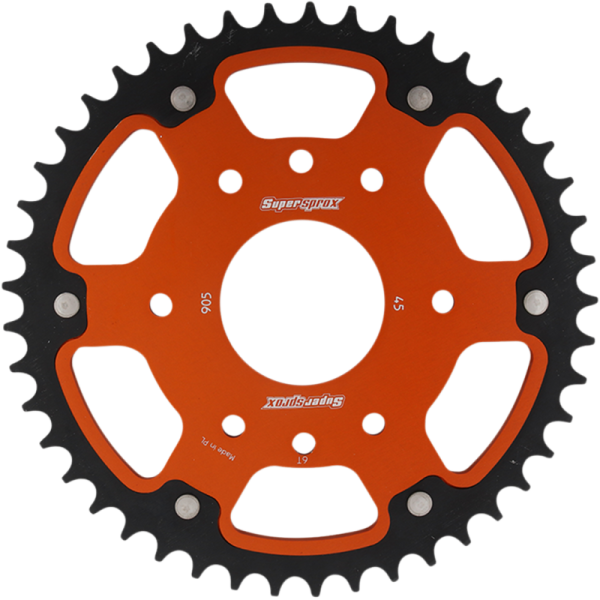 (image for) Supersprox Rear Sprocket - 45T Stealth/Orange