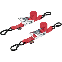 (image for) 1 1/2" Ratchet with Safety Latch Hooks, Red