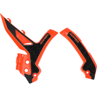 (image for) Acerbis X-Grip Frame Guard - KTM 125/250/300 SX, 125/250/300 XC, 125-300 XC-W, 250-450 SX-F, 250-450 XC-F, 350/500 XW-F 23-26 - Orange/black