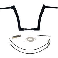 (image for) Fat Baggers Pointed Top EZ Install Handlebar 14" Gloss Black