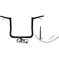 (image for) EZ Install Gloss Black 14" Pointed Top Handlebar Kit
