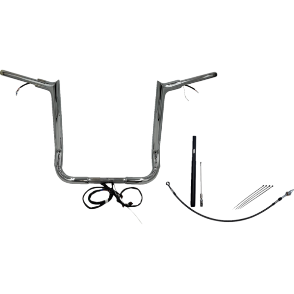 (image for) EZ Install Handlebar Kit Chrome 16" Rise