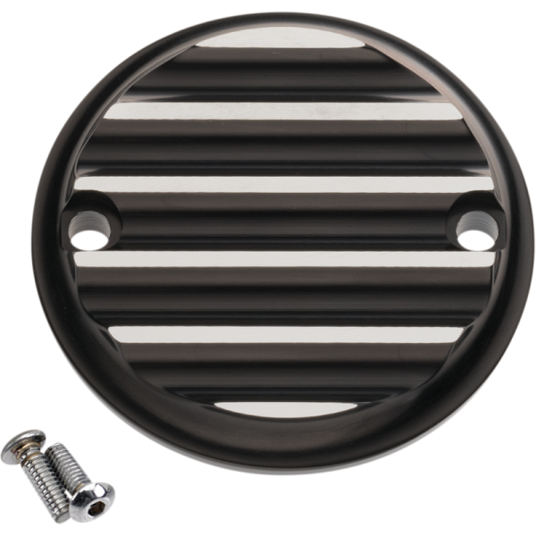 (image for) Joker Machine Points Cover (Finned, black anodized/silver)