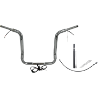 (image for) Fat Baggers Round Top EZ Install Handlebar 16" Chrome