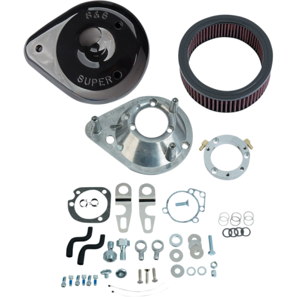 (image for) S&S CYCLE Gloss Black Teardrop Air Cleaner for XL (EFI)