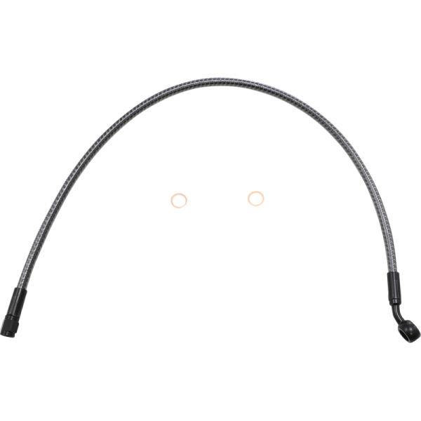 (image for) MAGNUM Karbonfibr Alternate Upper Brake Line 23" - 10mm/35° Banjo