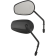 (image for) Drag Specialties OEM-Style Teardrop Mirrors - Long Stem, Matte Black